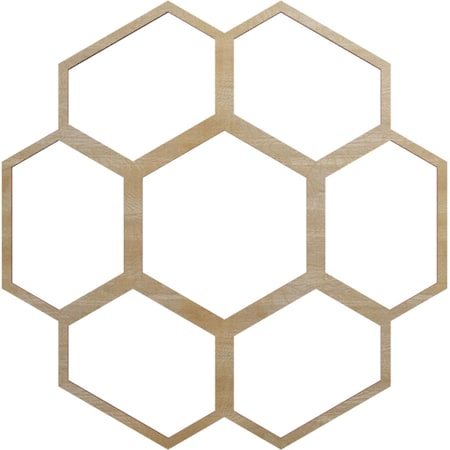 Ekena Millwork Florin Wood Fretwork Pierced Ceiling Medallion, Hickory, 20"OD x 8 1/2"ID x 1/4"T CMWP20X20X0250FOHI